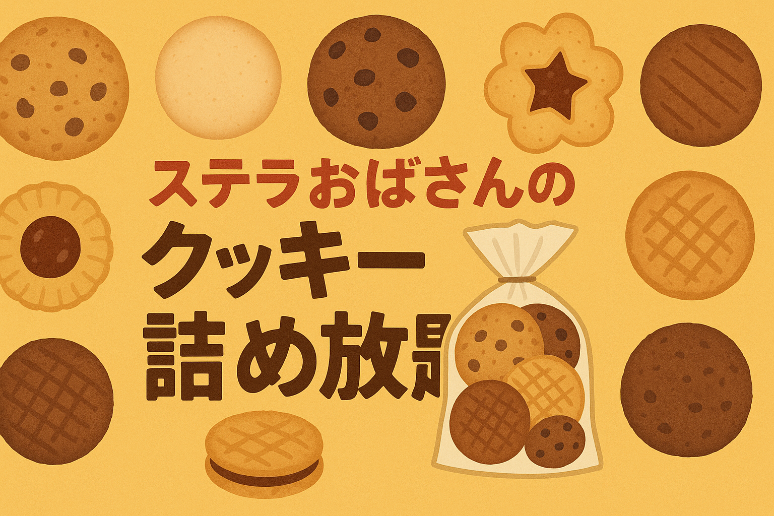 ステラおばさんクッキー詰め放題